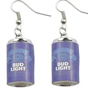 Bud light earrings, Novelty Earrings, Fun dangle earrings